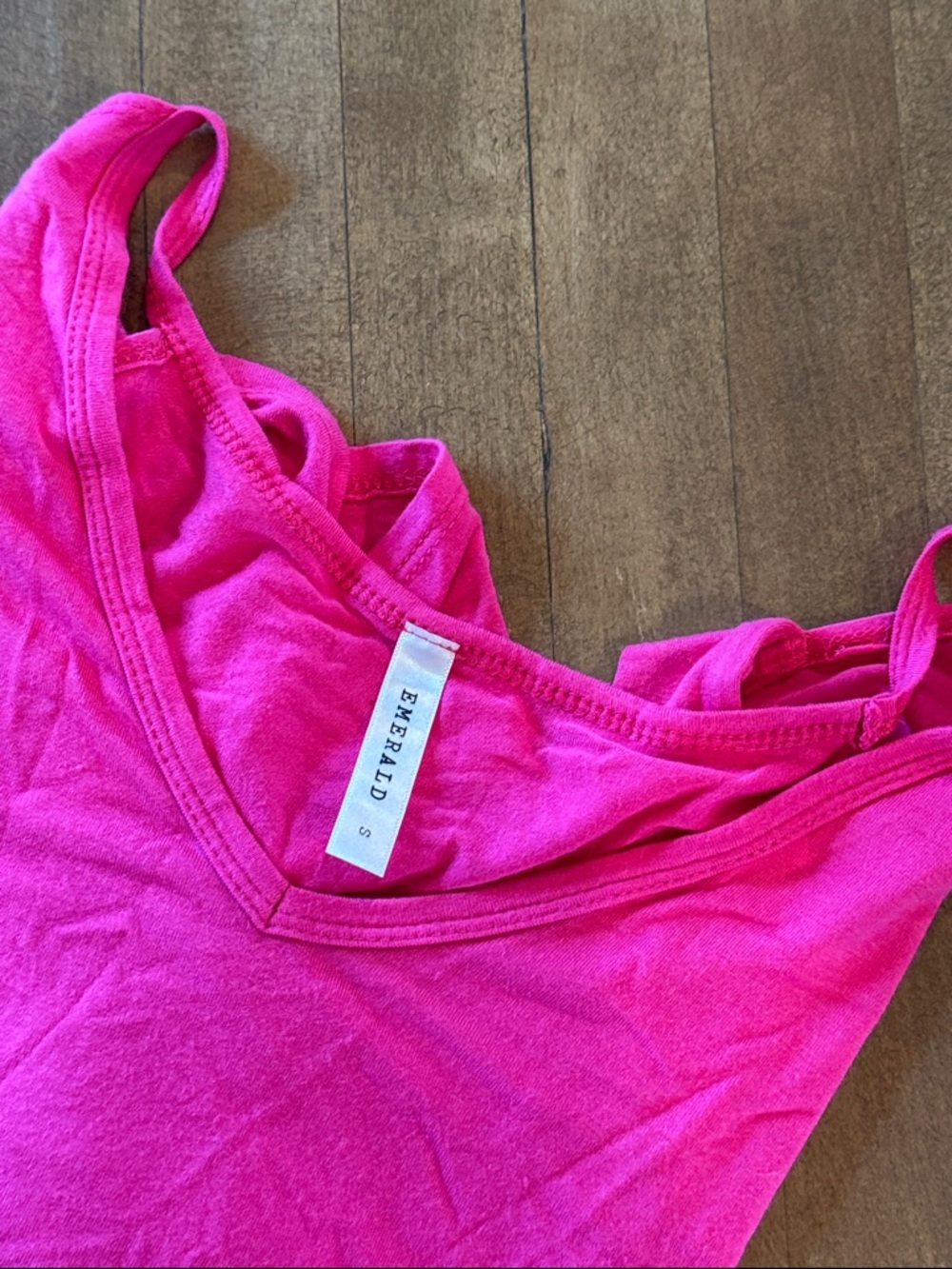 Vibrant Pink Ruffled Cut Out Tee